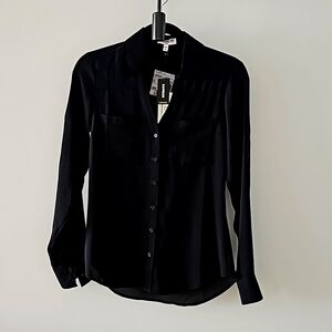 Express blouse button down with pockets
